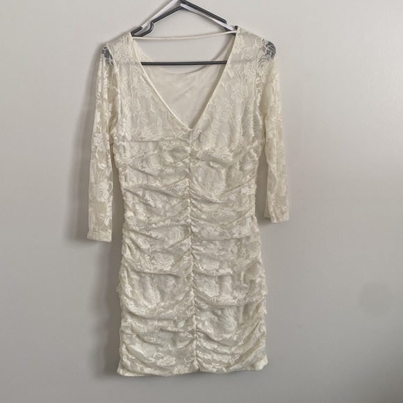 White Lace Dress - Picture 2 of 4